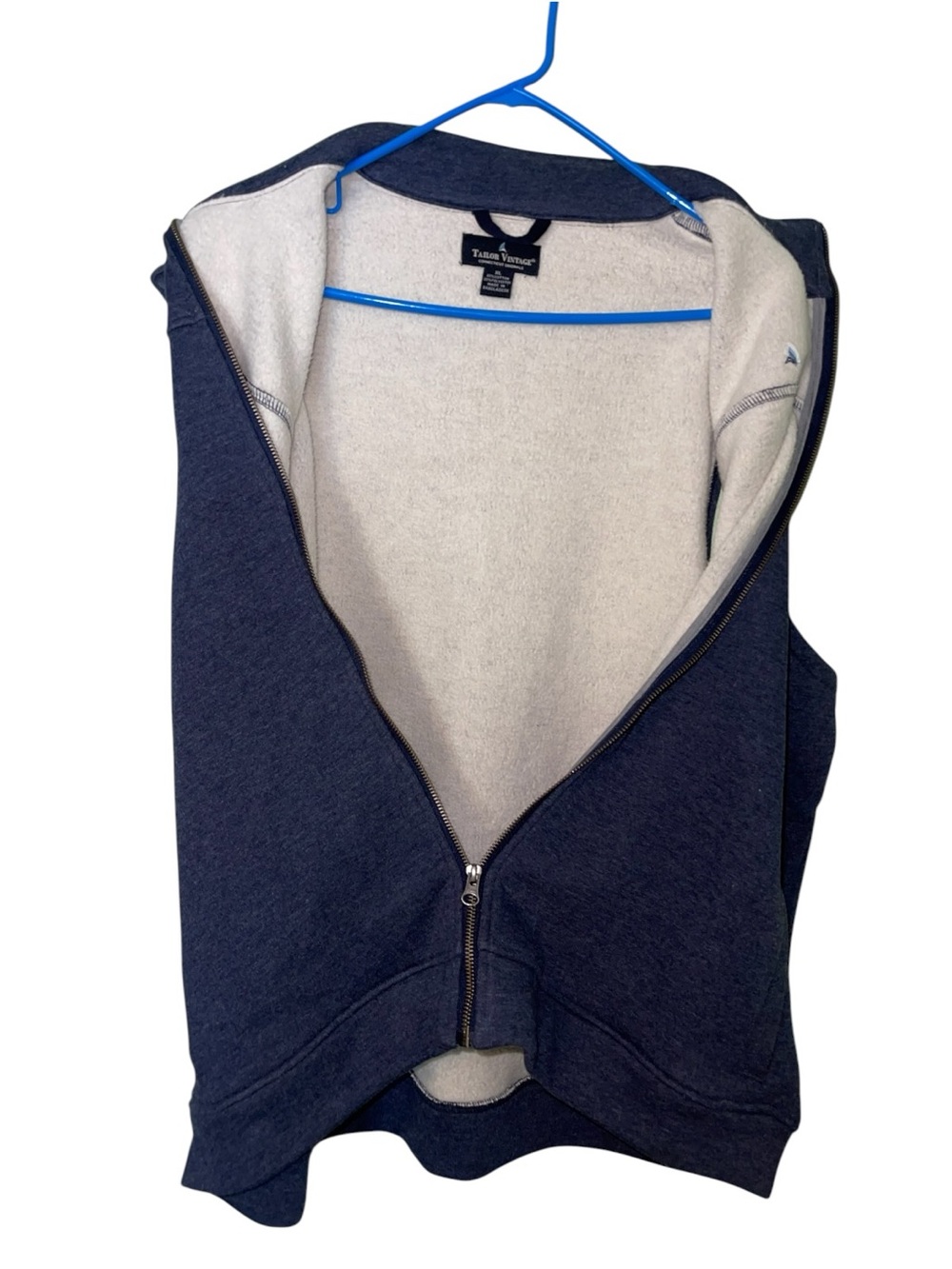Tailor Vintage, Connecticut Originals,  Mens knit fleece lined vest. Size Xl GUC - Picture 6 of 9